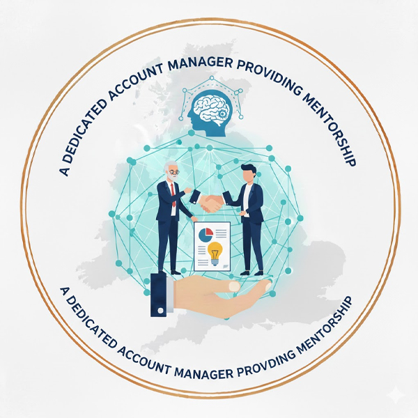 A dedicated account manager providing mentorship